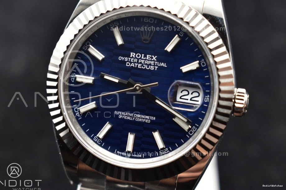 Oyster Textured 904L 41 Blue DateJust 637 TimelessDesign 126334 Clean On Steel 1:1 Best VR Dial Edition Bracelet 0323
